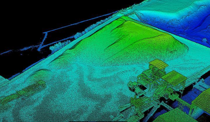 Calcolo Volumi Cumuli con Drone e Tecnologia LiDAR